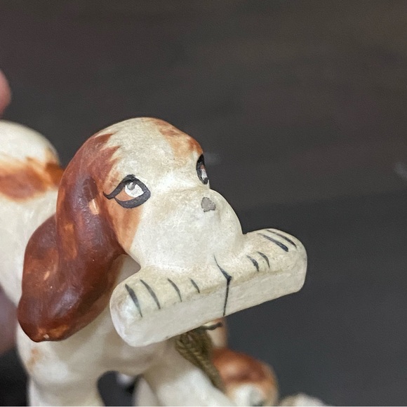 Vintage CENOCO Japan Beagle Spaniel Dog with Puppies Mini Miniature Figurines - Picture 8 of 12